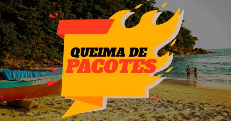 Aproveite! Queima de pacotes para o fim de semana na praia!