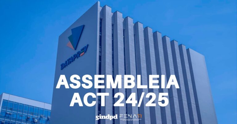 Sindpd-SP convoca assembleia com trabalhadores da Dataprev para assinatura do ACT 2024/2025
